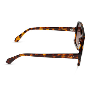 Layton Rich Tortoise Brown Gradient Sunglasses // DIFF