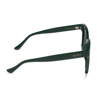 Meredith II Fairway Green & Gray Gradient Sunglasses // DIFF