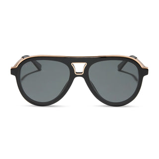 DIFF Tosca III Sunglasses - Black + Grey Polarized