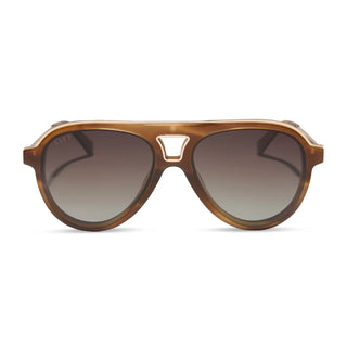 DIFF Tosca II Tawny Tortoise + Brown Gradient Sunglasses