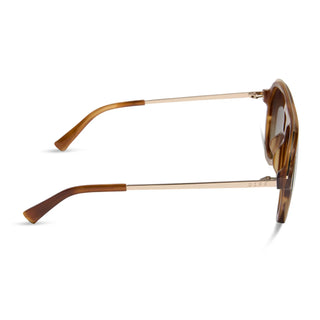 DIFF Tosca II Tawny Tortoise + Brown Gradient Sunglasses