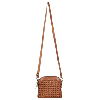Coast Leather Crossbody Bag - Cognac