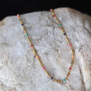 Lex Colorful Necklace - Stainless Steel