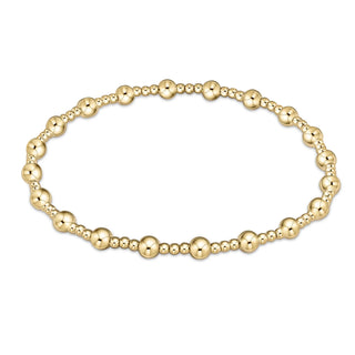 EGirl Classic Sincerity Pattern 4mm Bracelet - Gold / Enewton
