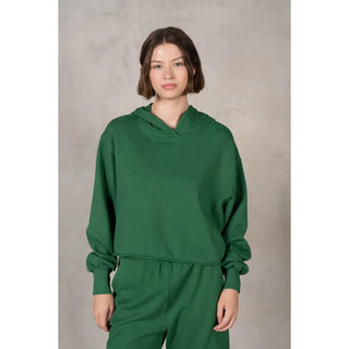 Karina Heavy Cotton French Terry Sweat Hoodie - Hunter Green