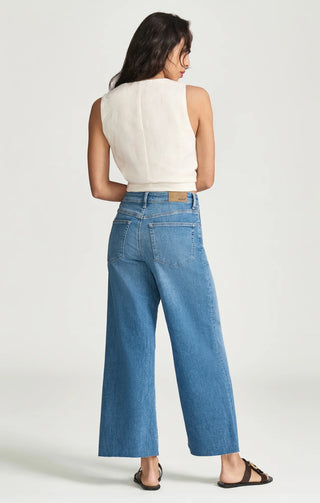 Paloma Crop Jeans -Mid Brushed Flex Blue // Mavi