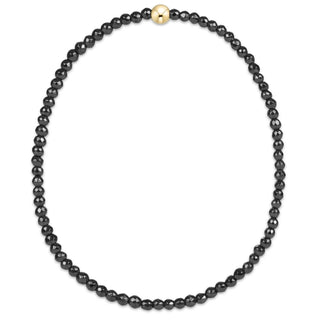 Faceted Hematite 2mm Bead Bracelet / Enewton
