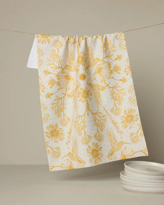 Gilded Nectar Tea Towel // Geometry