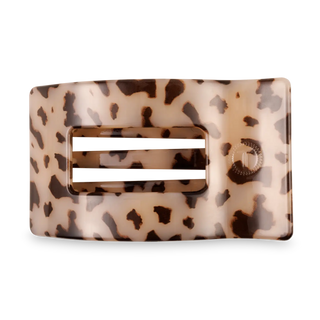 Flat Rectangle Hair Clip - Large - Blonde Tortoise // Teleties