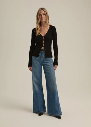 The Masha Super High Rise Wide Leg Jean - Long Beach // Favorite Daughter