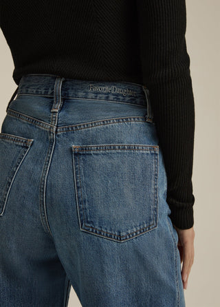 The Masha Super High Rise Wide Leg Jean - Long Beach // Favorite Daughter