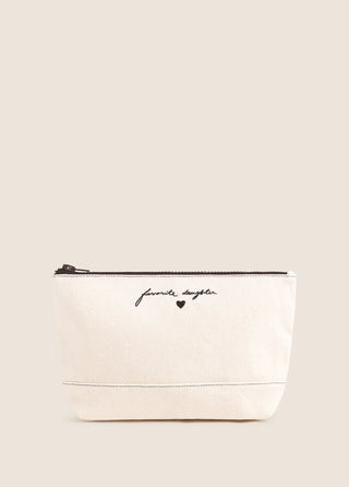 The Canvas Pouch - Natural/Brown // Favorite Daughter