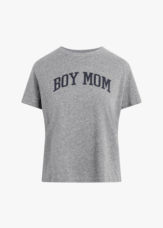 The Boy Mom Tee - Heather Grey/ Navy // Favorite Daughter