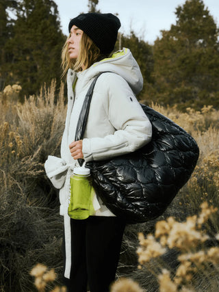 Surplus Shine Carryall - Black Patent // Free People