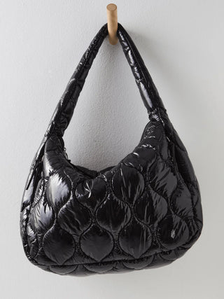 Surplus Shine Carryall - Black Patent // Free People