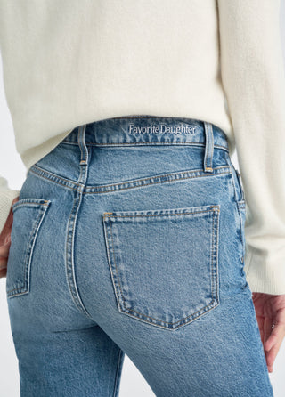 Jen Mid-Rise Slim Straight Jeans - Haines // Favorite Daughter