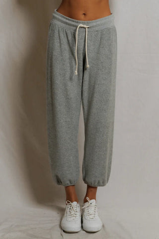 Gogo Loop Terry Jogger - Heather Grey // Perfect White Tee