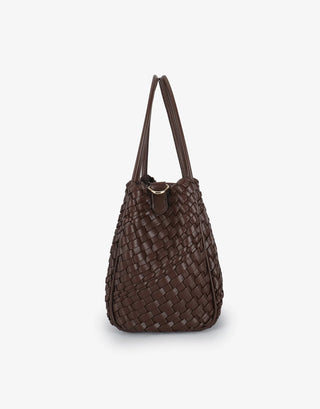 Hollace Mini Tote Woven - Espresso