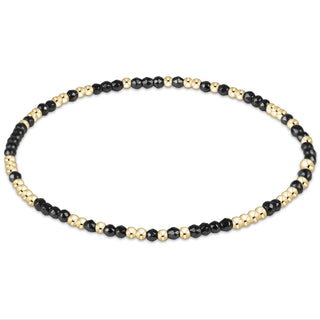 Hope Unwritten Faceted Hematite 2mm Bead Bracelet / Enewton