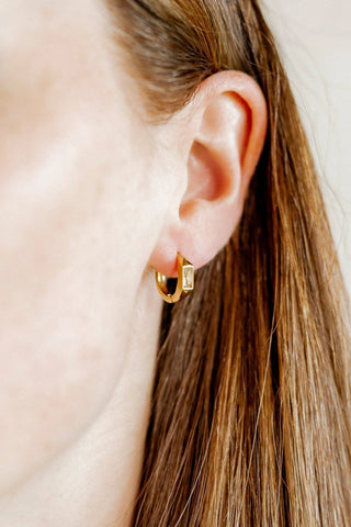 Huggie Earrings - Lottie Gold // Linny Co