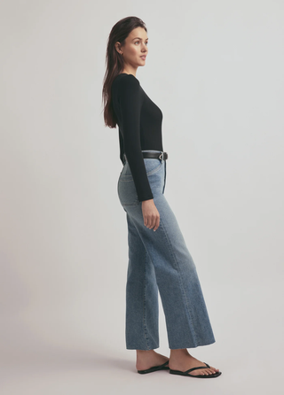 The Ribbed Long Sleeve - Black | Favorite Daughter