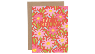 Happy Birthday Florals Greeting Card