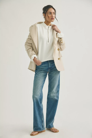 Celeste Quarter Zip - Clean Ivory // Free People