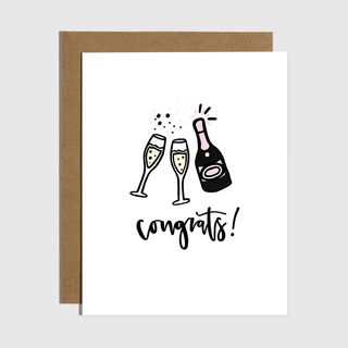 Champagne Congrats Card