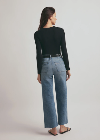 The Ribbed Long Sleeve - Black | Favorite Daughter