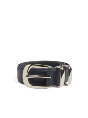 The Jordan Belt - Navy/Nickel // Favorite Daughter