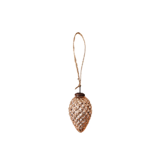 Embossed Mercury Glass Pinecone Ornament