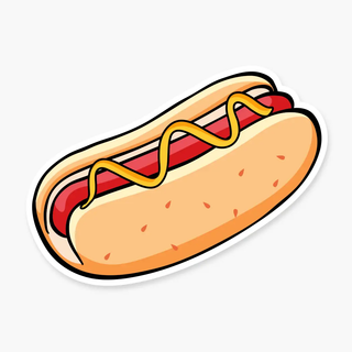 Hot Dog Sticker