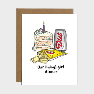 (Birthday) Girl Dinner Card