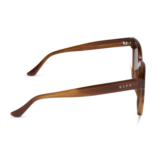 DIFF Meredith Square Sunglasses - Tawny Tort & Brown Gradient