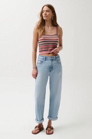 Donny Rolled Hem Boyfriend Jean - Old Blues // Pistola