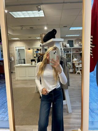Pistola Lana Crop High Rise Ultra Wide Leg Jeans / Broadway