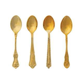 Embossed Brass Spoon – Assorted Styles