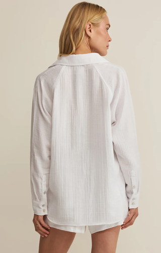 The Perfect Airy Gauze Button Up - White // Z Supply