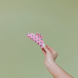Pink & Blue Polka Dot Oversized Claw // Kaxi