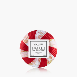 Voluspa Crushed Candy Cane Mini Tin