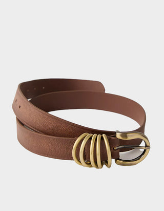 Rori Leather Belt - Cognac // Free People