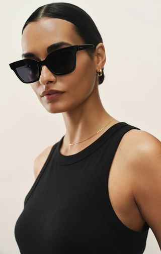 High Tide Polarized Sunglasses - Black // Z Supply