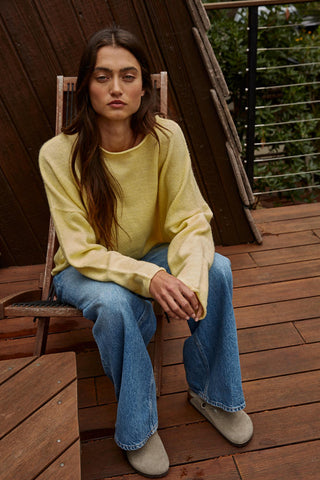 Easy Days Ahead Sweater - Banana