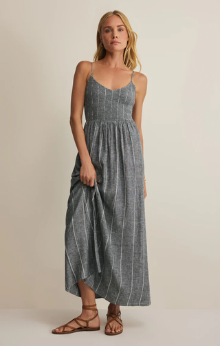 yellow maxi dress with ruffles Top It Off Strapless Frill Trim Maxi Dress Butter