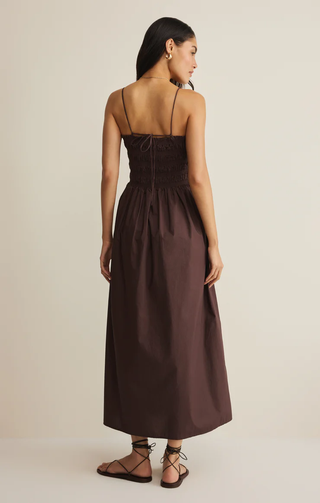Cornelia Poplin Maxi Dress - Cherry Chocolate // Z Supply