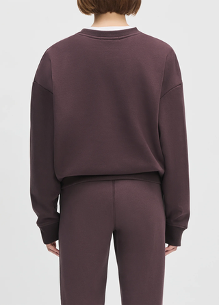 The Collegiate Sweatshirt - Burgundy & Gardenia  | Favorite Daughter