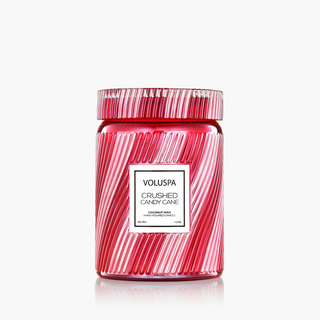 Voluspa Crushed Candy Cane 18oz Jar Candle