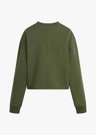 The Cropped Collegiate Sweatshirt - Smoke Tree & Gardenia | Favorite Daughter