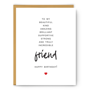 To My Friend Birthday Greeting Card