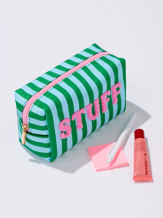 Small "Stuff" Zip Pouch - Turquoise // Shiraleah